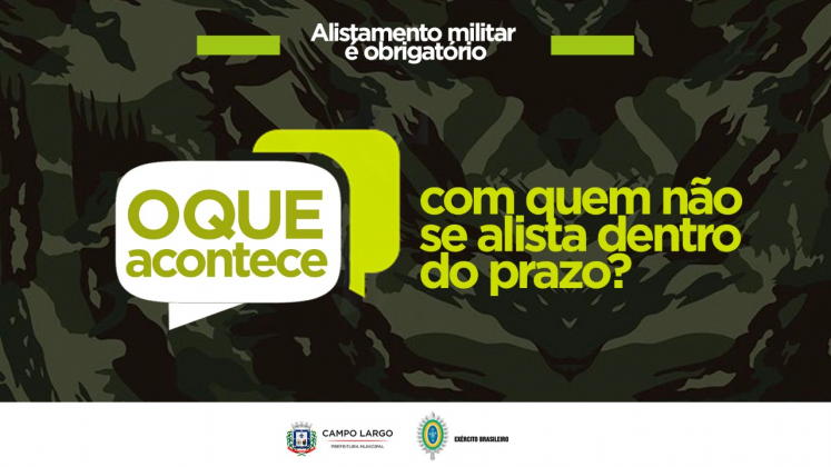 O ALISTAMENTO MILITAR 2022 JA COMEÇOU